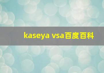 kaseya vsa百度百科